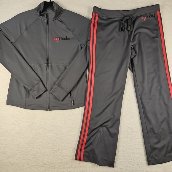 Rare AMERICAS NEXT TOP MODEL Full Zip Track Jacket/Pants Womens Large Tyra Banks - Picture 1 of 16